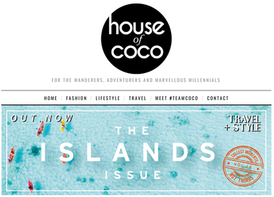 House of Coco holiday feature with saint iris adriatica