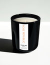 Luxury scented candle with Turmeric and Pink peppercorn and Rose and Saffron and Patchouli and Tonka bean fragrance oils